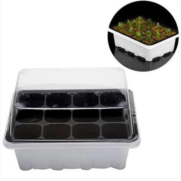 Vasi Vendite CALDE 12 celle Foro All'aperto Vivaio Vaso di piante Semi Grow Box Attrezzi da giardino Set da 3 pezzi