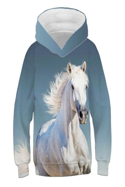 414 anos grande criança moletom crianças inverno primavera outono outwear meninos cavalo 3d hoodies meninas casacos roupas de moda para adolescente 220111388946
