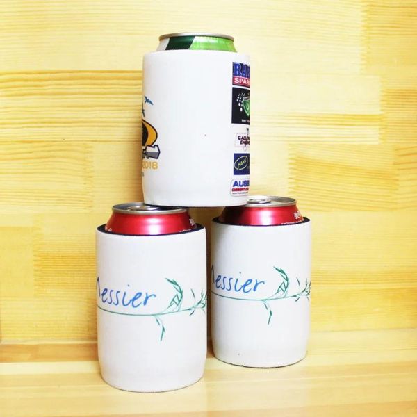 Sacos 50 pacotes de neoprene stubby suportes personalizados impressão personalizada lata de cerveja refrigeradores sublimados saco de casamento