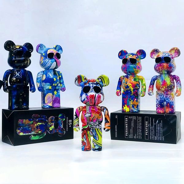 Altoparlanti portatili Cartoon creativo Bearbrick Bluetooth Violence Orso Speaker Librovie Soggio