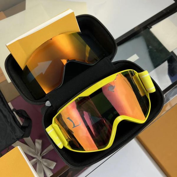 Очеительские монограммы монограмма песок на открытом воздухе спортивные лыжные лыжные лыжные очки лыжные очки черные переключаемые линзы для альпинизма Сноуборд