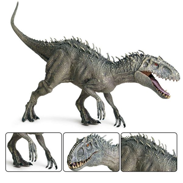 Aksiyon Figürleri Tyrannosaurus Rex Model Plastik Dekorasyonunun Çocuk Simüle Dinozor Oyuncak Film Versiyonu