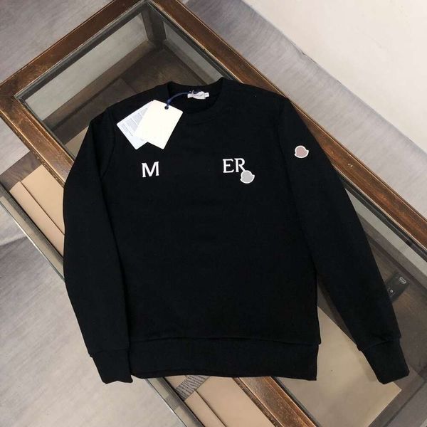 Modischer Kapuzenpullover für Herren, Designer-Pullover für Herren und Damen, High Street, einfarbig, mit Buchstaben-Aufdruck, langärmeliges T-Shirt, lässig, locker, einfach, übergroß, Baumwoll-Sweatshirt