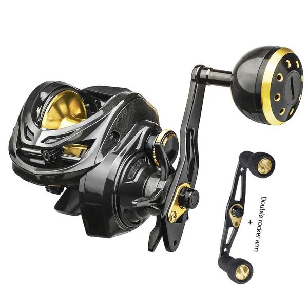 Carretilhas Baitcast Reel Pesca 6 + 1BB TDC3000 Fibra de Carbono Corpo Max Drag 16kg Isca Shake Lentamente Roda Meta Ao Ar Livre Água Doce