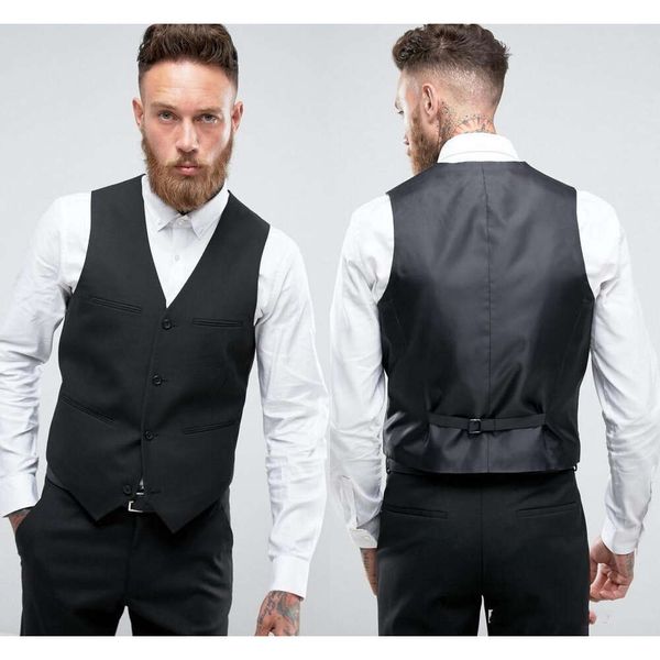 Clássico meninos cor sólida melhor homem fino ajuste terno masculino baile de formatura jantar vestido de casamento colete personalização