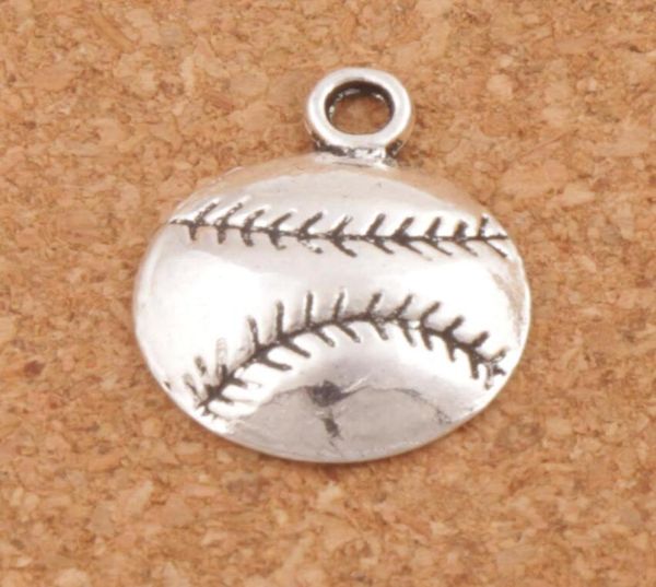 Pendentifs à breloques de sport de Baseball, lot de 200 pièces, argent Antique L286, 145x18mm, résultats de bijoux, composants 7710044