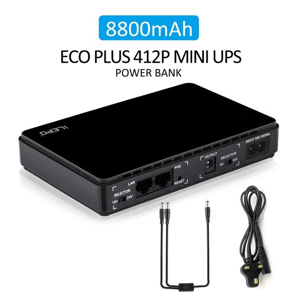Caricabatterie Fornitura professionale per mini UPS Amazon POE 430 Sistema di continuità per router con funzioni POE Lithi 8800mAH integrato