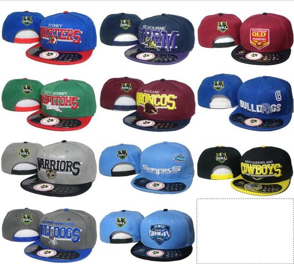 2018 One Piece Men039s 12 Styles NRL Baseball Snapback Hats Women039s Sport Verstellbare Kappen Mode Hip Hop Chapeaus9885441