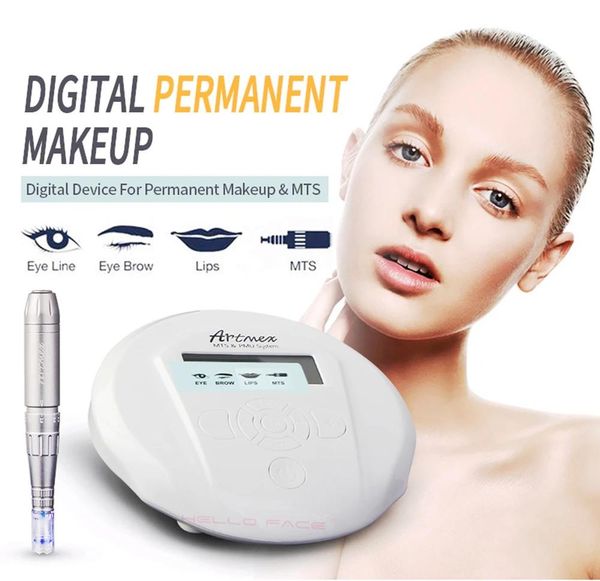 Maschine Tragbare Permanent Make-Up Tattoo Hine Artmex V6 Augenbraue Lip Linie Rotary Stift Mts Pmu System Haut Schönheit Salon und Heimgebrauch