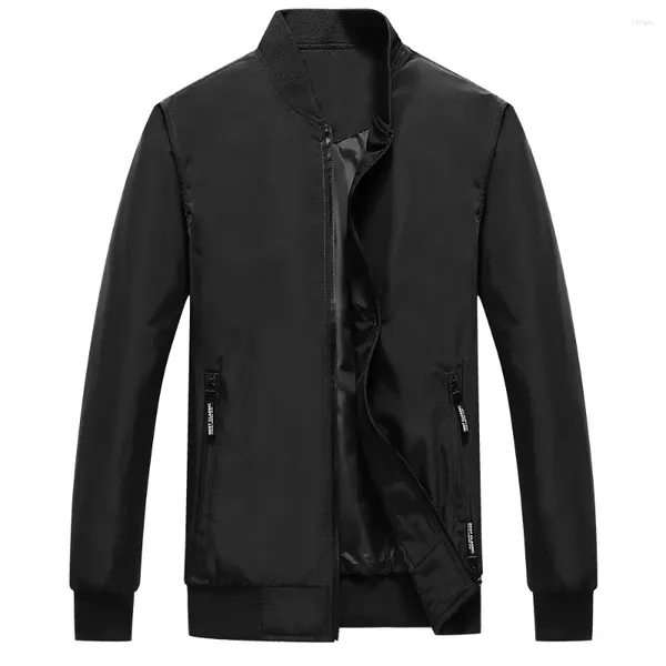 Jaquetas masculinas Chegada Primavera Outono Moda Casual Gola Masculino Slim Fit Bomber Jacket Casaco Homem Uniforme de Beisebol