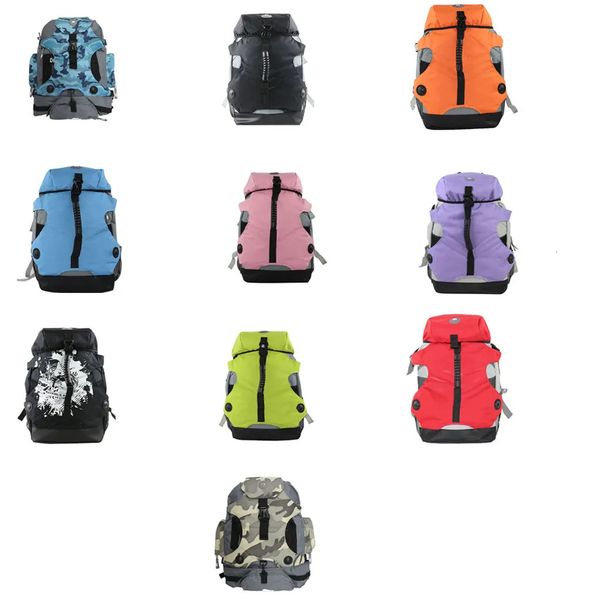 Рюкзак для роликовых коньков, профессиональный органайзер-контейнер, мужские стильные нейлоновые линейные спортивные сумки для хранения, синие рюкзаки 231225