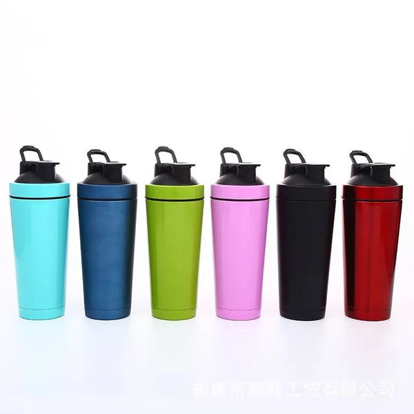 Tumblers de aço inoxidável copos de parede dupla copos isolados a vácuo canecas misturador de fitness liquidificador copo proteína pó shaker garrafa gga2623