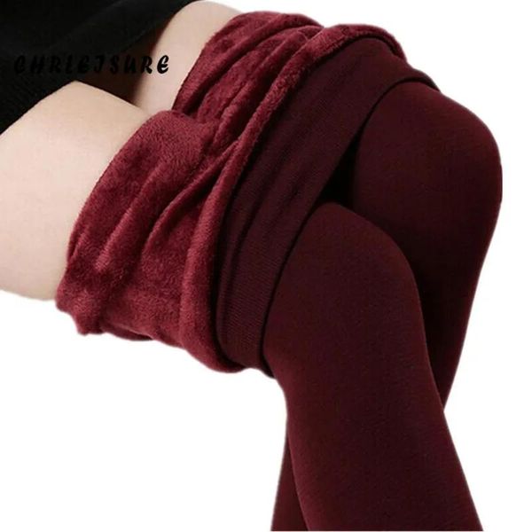 Leggings femininas 8 cores sxl inverno mais caxemira mulher casual tamanho quente falso veludo malha grosso fino super elástico