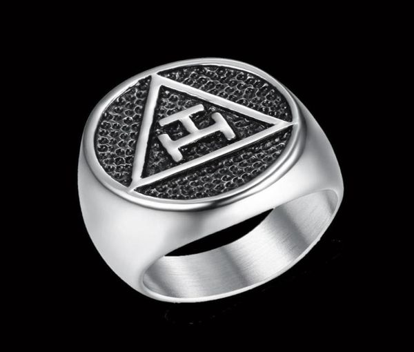 Antique Royal Arch Masonic Mason Rings For Men Women Polished SurfaceTrendy 316 Stainless Steel Classic Letter Cluster8699982