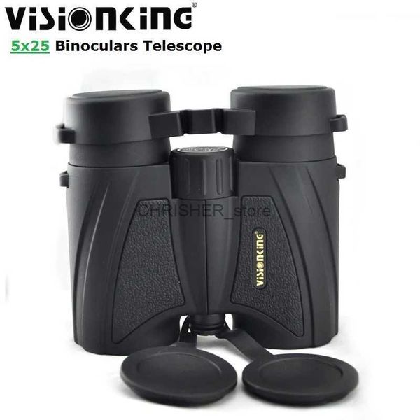 Teleskop dürbünleri Visionking 5x25 Bak-4 Çatı Binoküler Teleskoplar FMC Açık Hava Spor Tiyatrosu Yarış Konseri Avcılık İçin Spyglass Longue Vuel231226