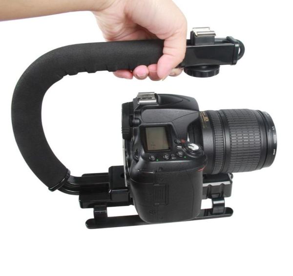 Supporto per stabilizzatore per fotocamera portatile in metallo di tipo C portatile con impugnatura per flash, adattatore per montaggio su staffa, accessori per fotocamera DSLR8086748