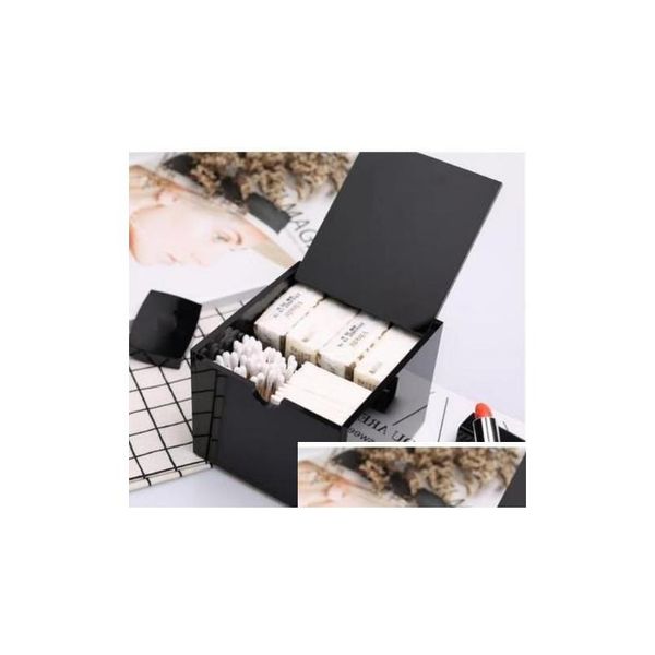 Aufbewahrungsboxen Bins Neue Acryl Make-up Baumwolle Box Kosmetik Mtifunction BS Geschenk Drop Lieferung Home Garten Housekeeping Organisation DHQ8G