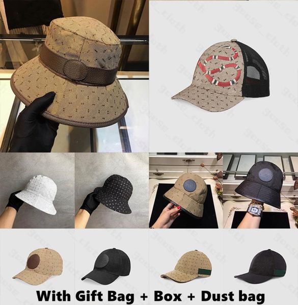 Per regalo con scatola Sacchetto regalo Sacchetto per la polvere 2021 Designer Cappelli a secchiello Berretto Berretto per berretti da baseball da uomo e da donna Golf Snapback Stingy Brim 7823762
