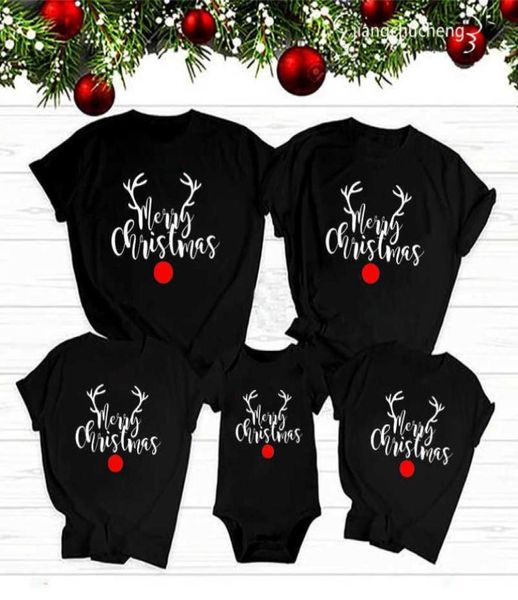 Engraçado natal família combinando camisas papai mamãe criança bebê feliz natal t camisas roupas de família natal roupas presente de natal h17749056