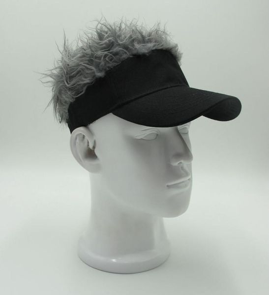 Новинка, козырек для волос, шляпа для гольфа, парик, кепка, поддельный регулируемый подарок, новинка, забавная шляпа для вечеринки, Whol 6239128