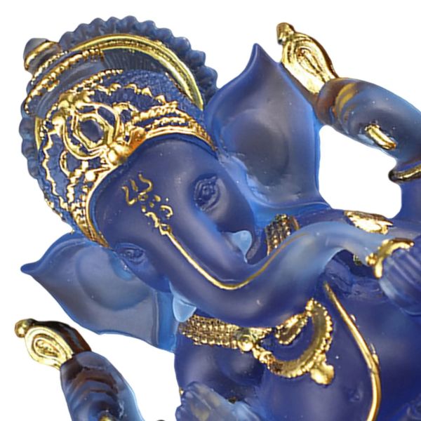 Ganesha Figurine Indiano Fengshui Lord Ganesh Statue Ornamenti per la casa Artigianato Buddha Elefante Dio indù Scultura 231225