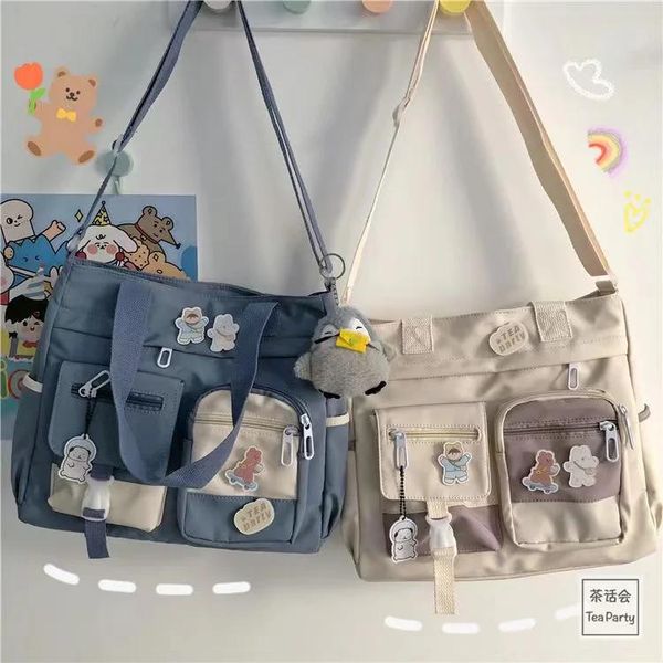 Çantalar kawaii çanta kızlar el çantaları 2022 yeni omuz çantası lise kızları kitap çantası çantalar için crossbody çantaları kadınlar için çok