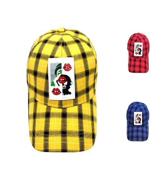 Chapéu de caminhoneiro Xadrez de seis páginas unissex Tidal Street Cap Personalidade Design Fabricantes ajustáveis Whole2582482