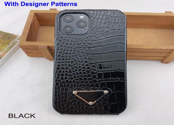 Capas de telefone de designer para iPhone 14 Pro Max Case Retro Crocodilo Leopard Snake Zebra Padrão Textura PU Capa de couro IP12Promax 13P6445839