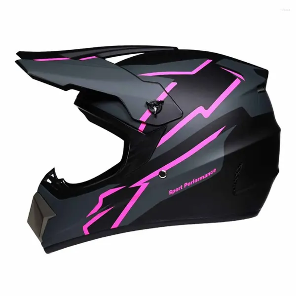 Caschi da moto Pink Reborn Full Face Biker Accessori anticaduta per motocross traspiranti resistenti all'usura