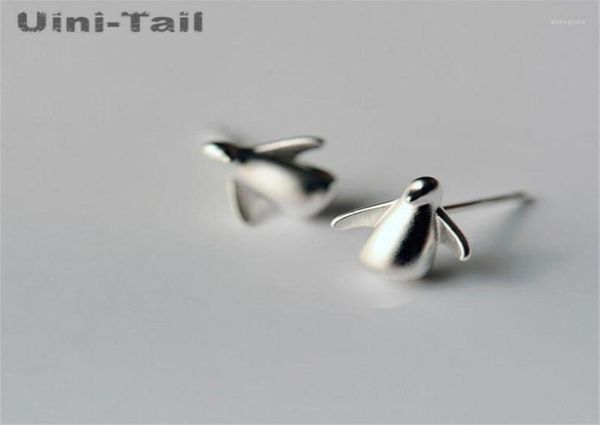 Stud UiniTail Orecchini in argento sterling 925 con piccolo pinguino carino Moda coreana Flusso di marea Gioielli ipoallergenici di alta qualità12744129