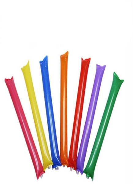 60см Надувные игрушки-палки для аплодисментов Шумогенератор Красочные батончики Приветствия Топливный стержень для вечеринок надувные палочки для аплодисментов 2054 E36486144
