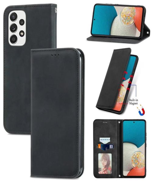 Capa carteira de couro PU premium com suporte e capa flip para Samsung Galaxy A53 5G A33 A73 A13 A03 Core A23 M33 M53 M23 F23 A3170893
