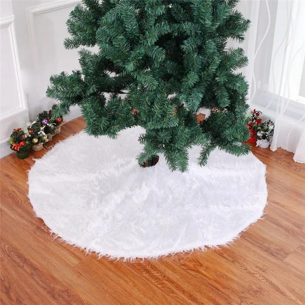Украшения рождественская елка плюшевая юбка снежная белая плюшевая бархат с рождественски