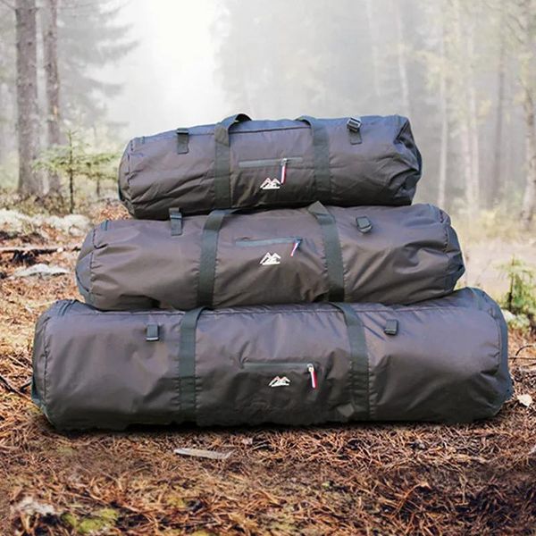 Sacos ao ar livre grande capacidade dobrável tenda de armazenamento carry bag pacote de bagagem à prova dwaterproof água bolsa para acampamento caminhadas piquenique organizador wal