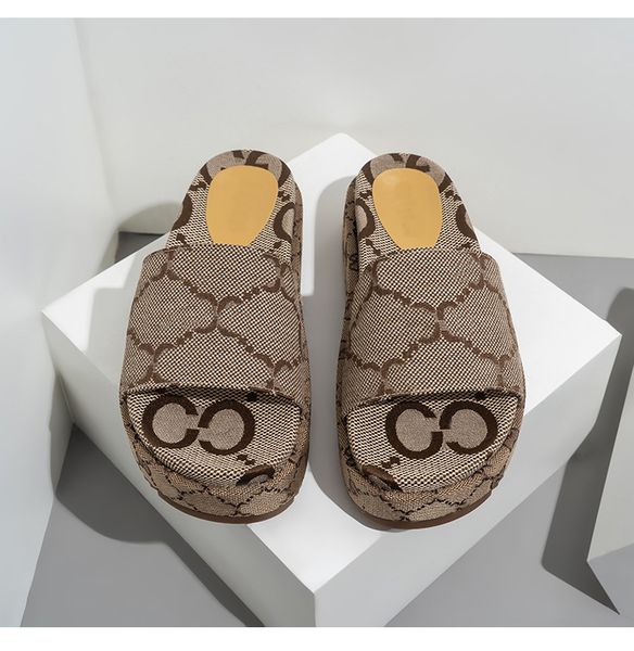 Donne Slifor Slipies Rama Slides Slides entrambe sandali a doppia piattaforma cavi Famose designer Designer Donne Platform Slifori per donne Slimi