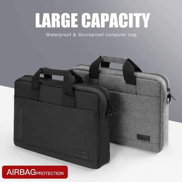 Dizüstü bilgisayar torbası kılıf kasası omuz çanta defteri defter çantası çantası evrakları 13 14 15 15.6 17 inç Air Pro Hp Asus Dell 231226