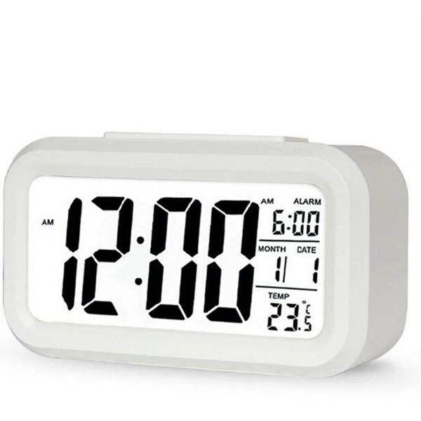 Zubehör 1 Stücke LED Digital Wecker Elektronische Smart Mute Uhr Hintergrundbeleuchtung Display Temperatur Kalender Schlummerfunktion Alarm