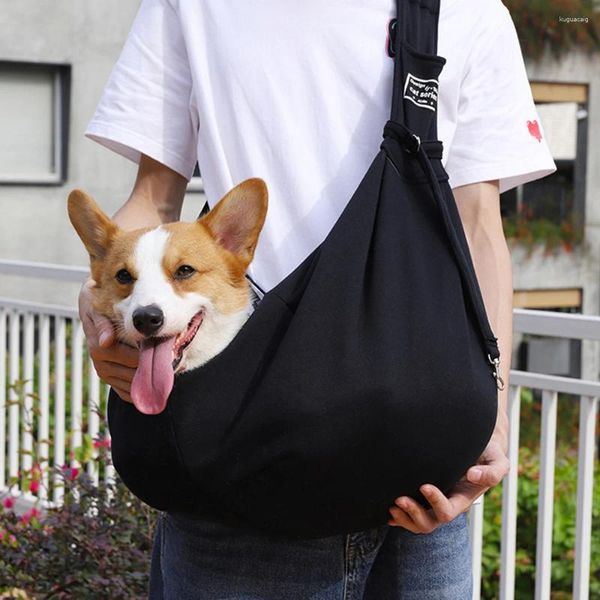 Köpek Taşıyıcı Pet Puppy Bag Kedileri Açık Seyahat Metro Otobüs Omuz Crossbody Pamuk Konfor Tek Askı Çanta Tote Koşusu