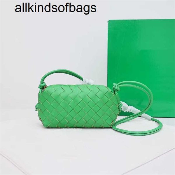 10A Mini Loops BottegVenets gewebte Umhängetasche aus echtem Leder Handtasche aus echtem Leder Kamera gewebte Taschen Tote Designer Intrecciato Beutel Münzbörse Etui Riemen ShoWQW