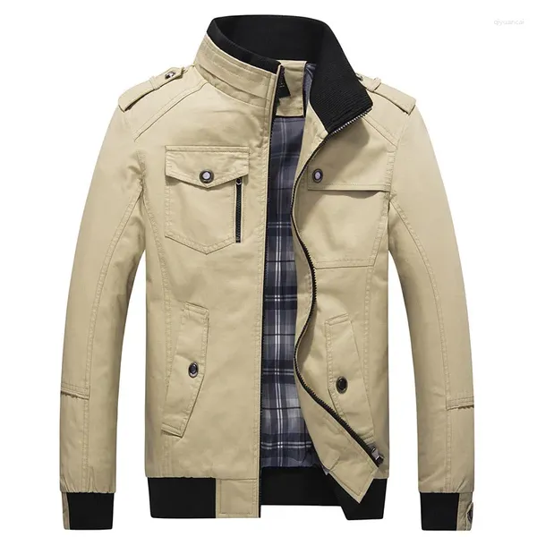 Männer Jacken Casual Jacke 2023 Frühling Armee Männer Baumwolle Mäntel Winter Männliche Oberbekleidung Herbst Mantel Plus Größe 4XL