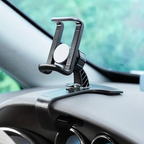 Suporte para telefone para carro Suporte de montagem com clipe fácil Painel Painel Navegação GPS Suporte multifuncional para iPhone Xiaomi Samsung OnePlus Suporte para telefone móvel