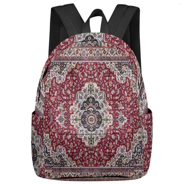 Mochila Vintage Flower Bohemia Mulheres Homem Mochilas À Prova D 'Água Escola de Viagem para Estudante Meninos Meninas Laptop Bags Mochilas