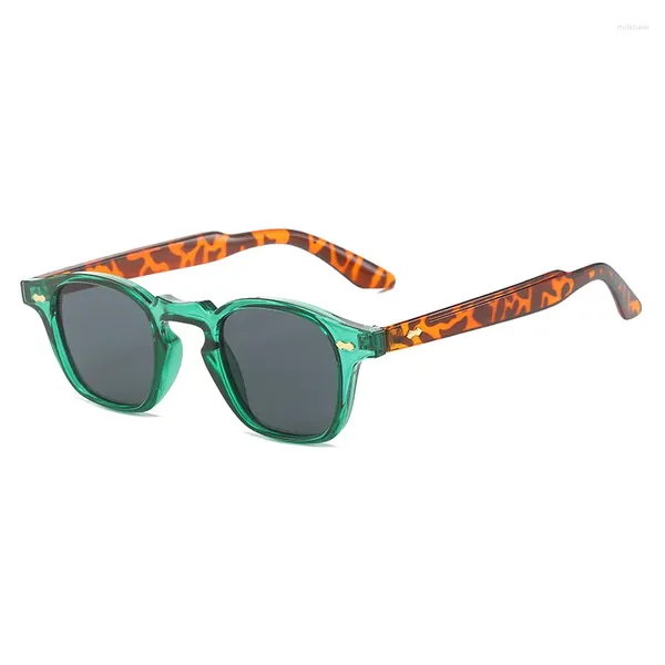Солнцезащитные очки в стиле панк, хип-хоп, индивидуальная маленькая оправа, многосторонний тип, металлические, смешанные, мужская и женская мода