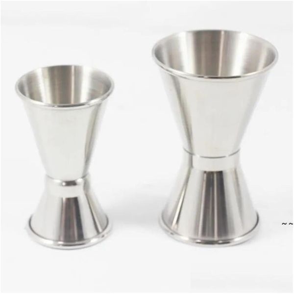 Strumenti da bar Misurino da cocktail Liquore Coppe da bar Jigger in acciaio inossidabile Barista Miscelatore per bevande Ss0412 Consegna a goccia Cucina da giardino di casa Ot87D