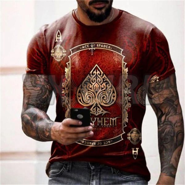 Homens Camisetas 2023 Verão Moda Homens ShirtTall Rodada 3D Todo Impresso Tee Tops Unisex Tshirt