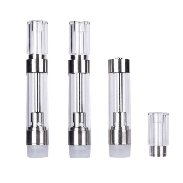 ABD Stok Pres Tip M6t Atomizer 0.8ml Boş Tek Kullanımız Tank Seramik Bobin 510 Kartuş Kalın Yağ Fit TH205 M3 MOGO AKIL