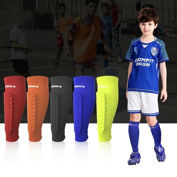 1 пара детских футбольных щитков для защиты детей, противоударная защита для футбола, защита икры, рукава для ног, защита для тренировок для подростков, на заказ 231225