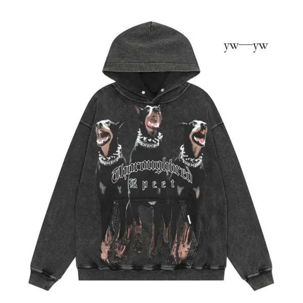 Mens Hoodie Sweatshirts Tasarımcı Mektubu Baskı Sokak Giyim Temsil edilen Hoodie Erkekler Vahşi High Street Hoody Top Sıradan Amerikan Trend Uzun Kollu Gevşek Çift 768