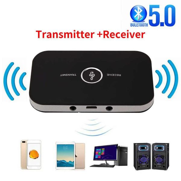 Kit Neuer kabelloser Audio-Transceiver Bluetooth 5.0 RCA 3,5 mm AUX-Buchse USB-Dongle Stereo-Musik-Auto-Adapter PC TV