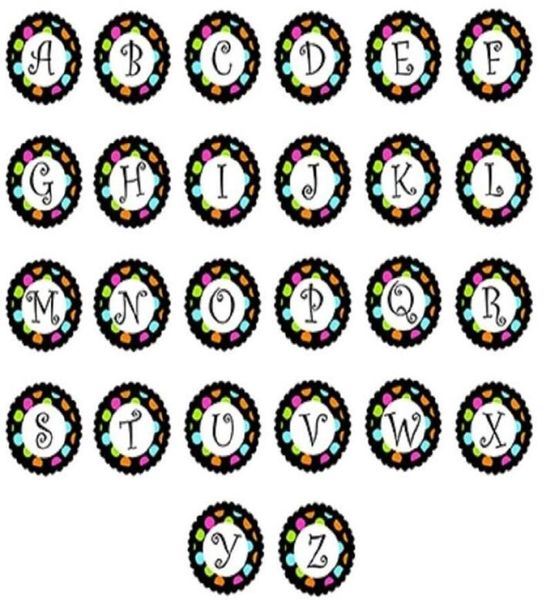 4 estilos de vidro misto inicial alfabeto az 26 letras snaps 18mm botão de pressão de vidro amuletos adequados para pulseira de botão diy neckla6003102